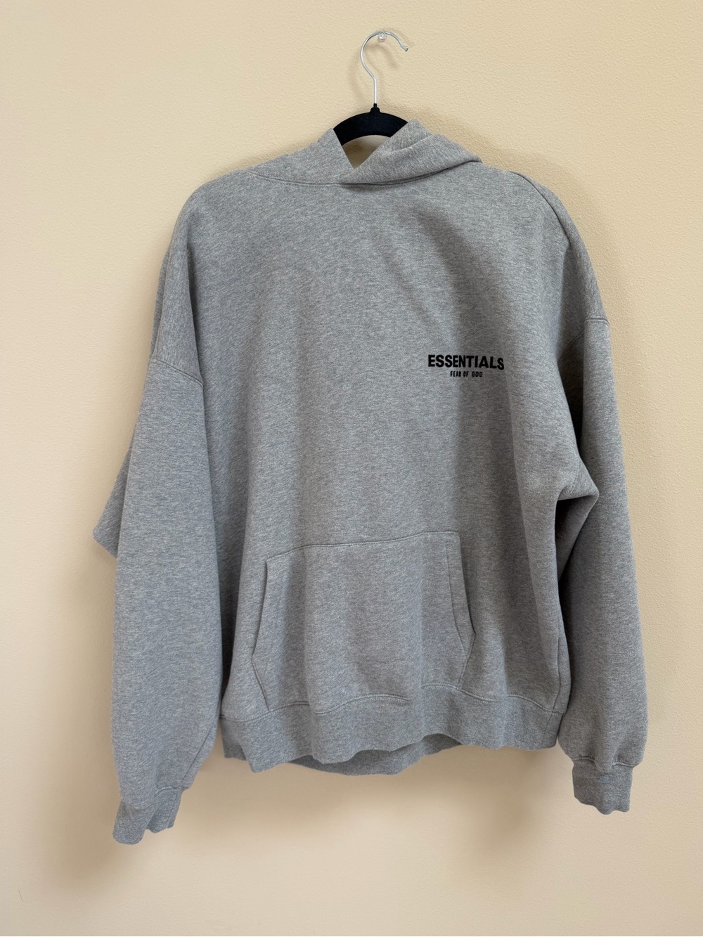 ESSENTIALS dark Oatmeal Hoodie